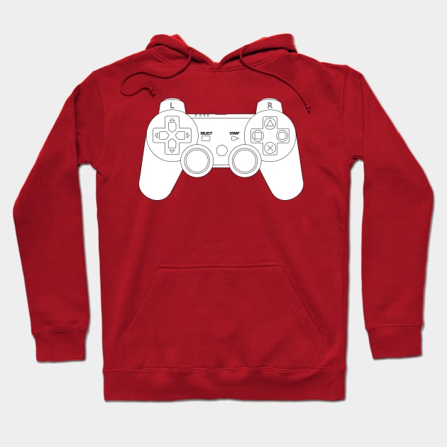 Video Game Inspired Console Playstation 3 Dualshock Gamepad Hoodie by rayrayray90